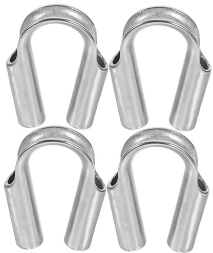 BUGUUYO 4piezas Guardacabos De Cable De Collar De Alambre Anillo De Protección Triangular Guardacabos Para Kit De Herramientas Para Engarzar Casquillos