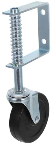 FUNOMOCYA Torfederrad Torrollenunterstützung Hilfsrad Für Zauntore Rad Zur Torunterstützung Hilfsrad Für Türrahmen Torlaufrolle Zauntorrolle Zaunstützrad Zauntor-lenkrad Silver Kunststoff
