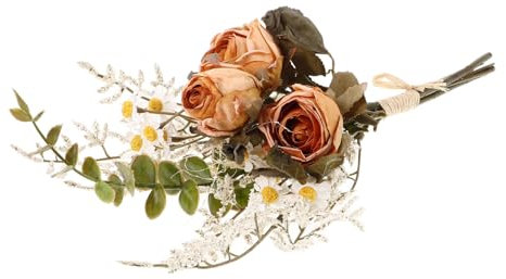 Bouquet di Fiori per Artificiali Autunnali Arancia Decorazione Casa