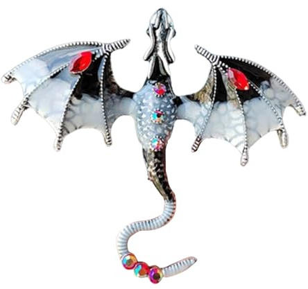 Tierbroschen und Anstecknadeln,Drachenbrosche, Männer Retro fliegender Drache für Anzüge, Modische Drachenflügel-Abzeichen-Mantelnadel, Anzug-Anstecknadel für Dating, Party