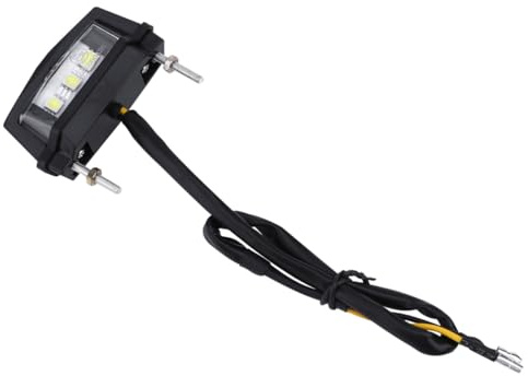 CONGARTENO Lámpara Led De Matrícula Luz Trasera Para Motocicleta Negro Iluminación Bajo Consumo Accesorios De Ciclismo Uso Nocturno