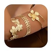 YANCHUN Bracciale da donna in oro per la parte superiore del braccio, gioiello per dea greca, lega metall, Nessuna pietra preziosa