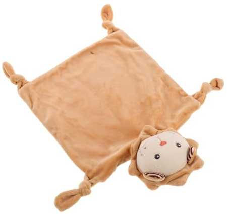 VICASKY Kuscheldecke für Babys Weiche und Atmungsaktive Beruhigungsdecke aus Pp Baumwolle und Lint Braun Waschbar mit Niedlichem Cartoon Design für Neugeborene und Kleine Mädchen