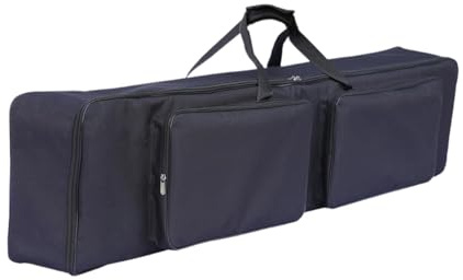 Qectial E Piano Koffer, 88 Tasten, Klavier Gigbag, Wasserdicht, Tragbar, mit Rucksackgurten, Tragetasche, Umhängetasche für Tour, D