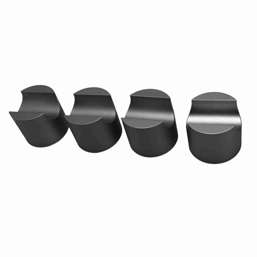 POENVFPO HiFi-Kabelklemme, Drahthalter, Klemme/Halterung, Stromkabel-Riser aus Aluminiumlegierung für Surround-Sound-Setups, 4 Stück HiFi-Stabilisator für Heimkino (Black)