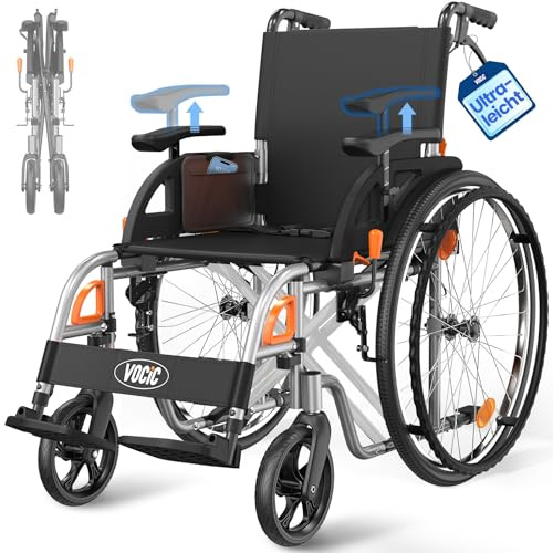 VOCIC U32 Silla de Ruedas Plegable Autopropulsable Ligera