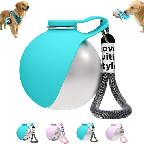 Borraccia Per Cani,borraccia Cane,dispenser Di Acqua Portatile,bottiglia D'acqua Portatile Da 285 Ml Per Cani,Cane Bottiglia Da Viaggio A Prova Di Perdita Per L'aperto A Piedi Cuccioli Ess(A)