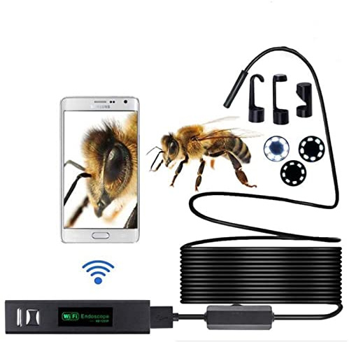 Lychee WiFi Endoskop Inspektionskamera IP68 wasserdichte 2,0 Megapixel HD Kabelloses Endoskop Kamera für IOS Android Smartphone Tablette (10M)