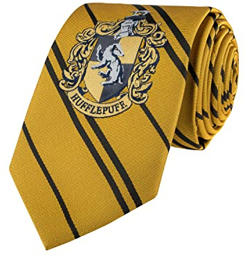 Cinereplicas Harry Potter - Cravatta Intrecciata Tassorosso - Adulti - Licenza Ufficiale