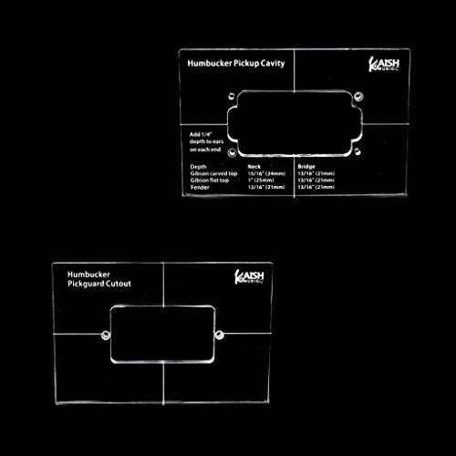 Dopro Plantillas acrílicas Humbucker para pastillas, 2 piezas, juego completo