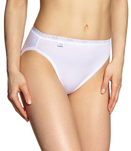 Sloggi Femme Basic+ Tai 2p Slip, Blanc, 36 EU