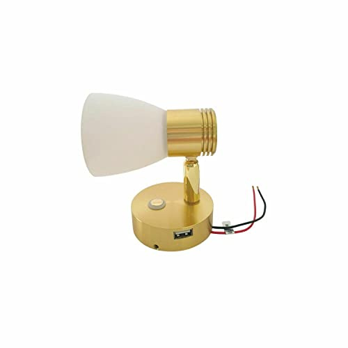 MARVIX LED Reading Light 12V 24V Spotlight Touch Control Dimmer Switch & USB Port Motorhome Caravan Campervan Boat Lamp