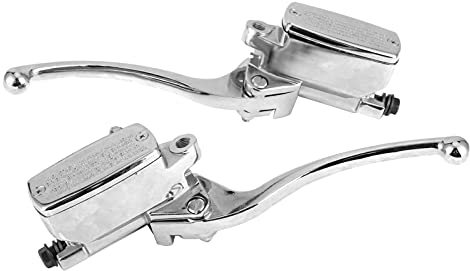 CHICIRIS Embrague de Freno Hidráulico, Cilindro Maestro, Palanca de Bomba, Orificio Delantero Izquierdo Y Derecho, Universal para Motocicleta con Manillar de 7/8 Pulgadas Manillar de Moto