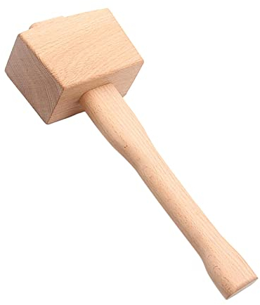 Holzhammer Hammer Buche Holz Lederwaren Schnitzhammer Holzarbeit Schnitzen Nähen Gravur Drucken DIY Handwerkzeug für DIY