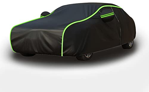 Autoabdeckung für Ford Grand C-max Van MPV 2010-2019 Auto Abdeckplane Wasserdicht Atmungsaktiv Vollgarage Staubdicht Autoabdeckung Outdoor(Color:BG,Size:)