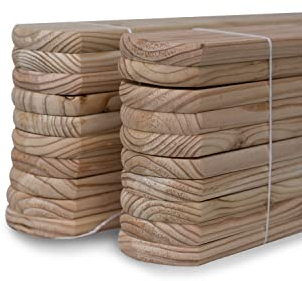 Zaunlatten 2x9x160cm Sibirische Lärche 15 Stück Muster A