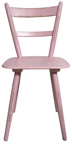 Shabby Küchenstuhl Holzstuhl Stuhl fuchsia rosa 60er Jahre Landhaus Vintage Shabby Chic Möbel