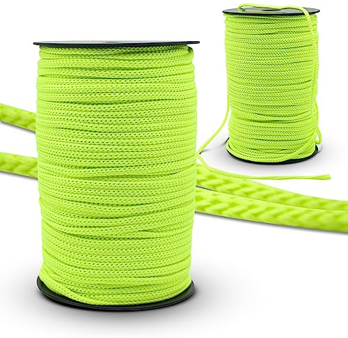 DOJA Barcelona | Rotolo Cordino in Poliestere | Cordino da 100 m | Cordoncino Thai Fluo | Diametro 6mm | Corda forte | Cordino per Borse Uncinetto, Lacci Scarpe Sportive, Fili Uncinetto