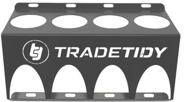 Tradetidy Spray & Aerosol Can Holder Steel Van Storage Rack Grey