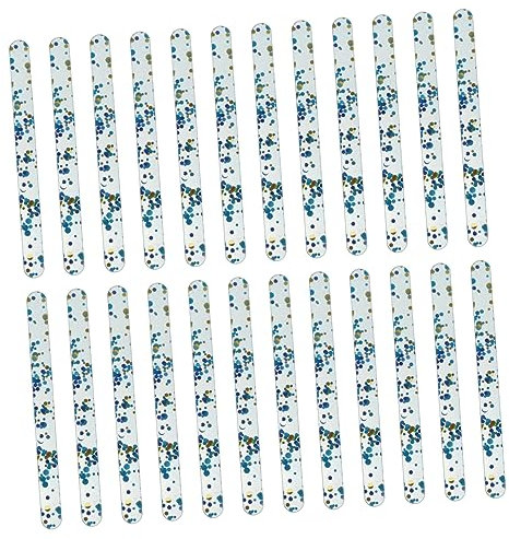 Ciieeo 50stücke Acryl Eisstiele Diy Eisstäbchen Bastelstäbchen Für Popsicle Handwerk Material Leicht Zu Reinigen