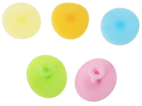 FRCOLOR 5stücke Silikon Kopfhaut Bürste Für Massage Und Peeling Shampoo-bürste Zur Kopfhautpflege Und Reinigung Für Kopfmassage Und Entfernung Von Schmutz Und Abgestorbenen Hautschüppchen