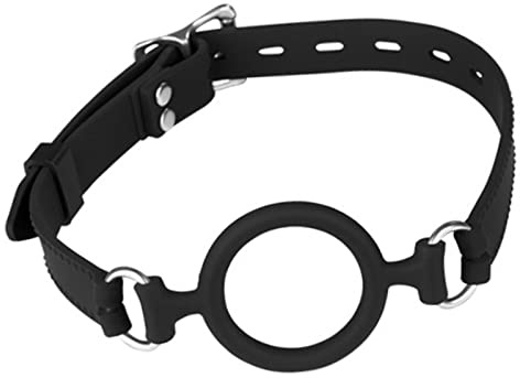 TGHYRF Bâillon buccal avec anneaux en O, bâillon buccal en silicone, jeu érotique for couples, bandeau réglable BDSM, jouets sexuels for hommes et femmes