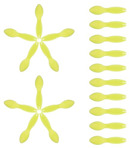 MOLUCKFU 20 pièces Cuillère Kiwi Plastique Multi-usage Éplucheur et Coupeur de Fruits Pratique pour Cuisine Maison