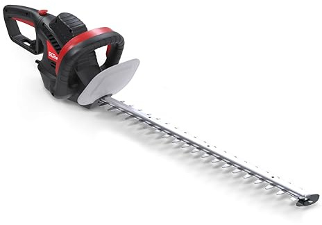 Güde GEH 660-750 Elektro-Heckenschere - 230 Volt, 750 Watt Motorleistung, 61 Zentimeter Schnittlänge, 2,4 Zentimeter Schnittstärke, drehbarer Handgriff, Metallgetriebe, Mechanischer Messerstopp