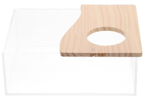 SWETRACE Transparente Hamsterbadewanne aus Acryl mit Sandbad, 1 Stück