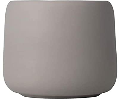 blomus -SONO 69048 - Bicchiere portaspazzolino in ceramica, con spazio per spazzolino e dentifricio, Soft Touch, accessorio esclusivo da bagno (A/L x P): 11 x 8,5 x 8,5 cm, satellite, 69048
