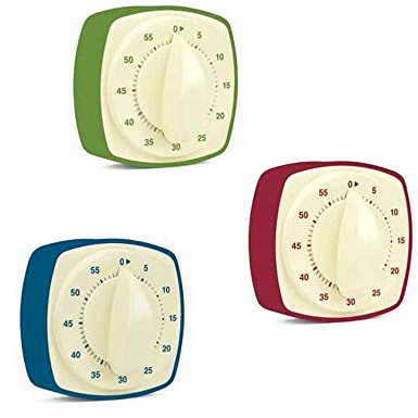 Kikkerland Vintage Kitchen Timer 60s Egg Timer Retro Mid-Century Green