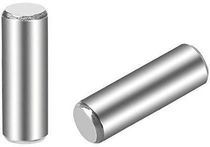 sourcing map 25 Stück Zylinderstifte 5 x 16mm (ca. 13/64) Dübelstift 304 Edelstahl Holz Etagenbett Dübelstifte Regal Heringe Stützregale