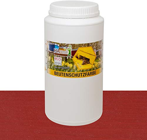 HAresil Beutenschutzfarbe Beutenschutz Bienen Beuten Lasur Farbe rot Inhalt Gewicht 1 kg
