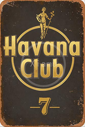 None Brand Havana Club Blechschild Retro Blech Metall Schilder Poster Deko Vintage Türschilder Schild Warnung Hof Garten Cafe Toilette Kneipe Club Geschenk