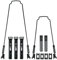 SKS Veloflexx 55 U-Streben-Set Kotflügel Ersatz, Schwarz, TU