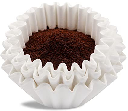 Coffee Filters 8-12 Cup, 7.875 inch x 3.25 inch, 100 Count Basket Coffee Filters, White Disposable 8 to 12 Cup Coffee Filter Paper