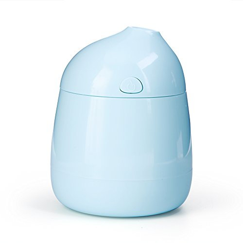 Miskall Mini Umidificatore ad Aria Ricarica USB, Portatile Silenzioso Diffusore Aroma Purificatore Atomizzatore Rinfrescatore Aria Auto Ufficio per Camera da Letto(Blu)