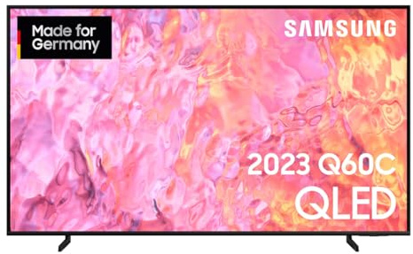 Samsung QLED 4K Q60C 50 Zoll Fernseher (GQ50Q60CAUXZG, Deutsches Modell), Quantum-Dot-Technologie, Quantum HDR, AirSlim Design, Smart TV [2023]