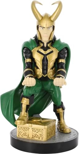 Exquisite Gaming Cable Guys: Marvel Loki Phone Stand & Controller Holder - Officially Licenced Figure
