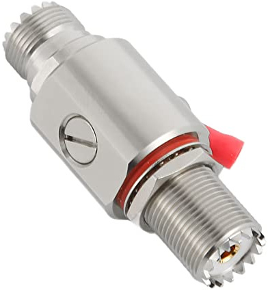 Leapiture Parafulmine Professionale UHF Coassiale Protezione da Sovratensione da Fulmine Femmina a Femmina Adattatore per Radio CB Ham Radio Gear Stazioni Base a 2 Vie RFiotasy