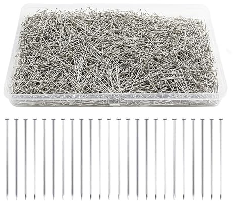 XZEIT Premium Stecknadeln Set - 3000 Stück feine Satin Pins aus Edelstahl für Nähen, Schmuckherstellung und Handwerk