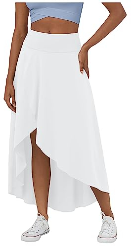 Cordrock Damen Boho Damen Rock Minirock Tüllrock Rot Damen Hosenrock Damen Elegant Hosenrock Damen Strandkleid Rock Pailletten Damen Glitzer Rock Damen Pailletten Plisseerock Damen(1-White,M)