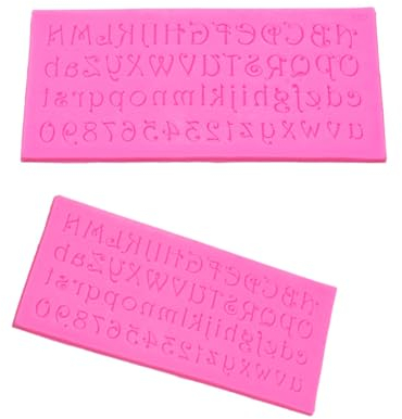 Silikonbackform 2 Stück Kleinbuchstaben, Buchstaben, Spitzenformen, Fondant Tortenformen, Gebackenes Silikon