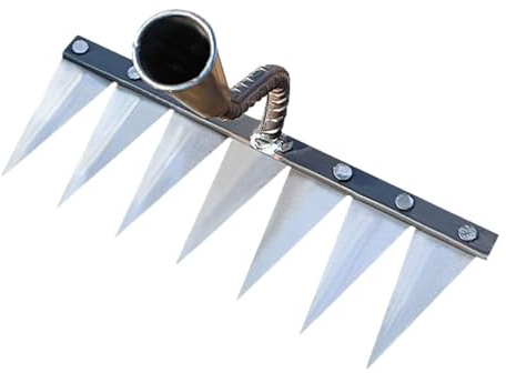 Garden Harke, 5/6/7 Dellen Gartenhandrechen, Metal Kohlenstoffstahl Har-Ken, Laubharke, Rechen Garten-Rasenwerkzeug Rechen Werkzeuge , Zum Jäten Hacken Graben Und Auflockern Von Erde