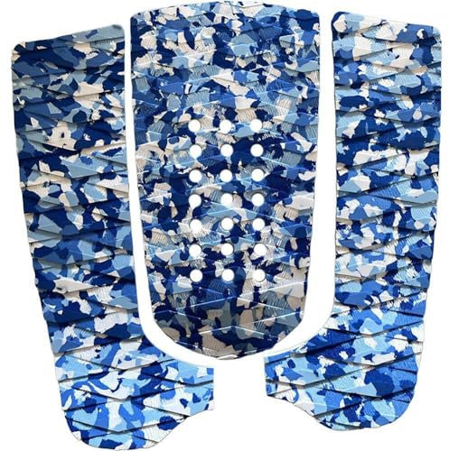 Tsffae 3 Teile/Satz Surfbrett Pad Anti-Slip Surfbrett Deck Grip Skimboard Traktion Pad Surfbrett Fuß Schwanz Pads Surfen Zubehör