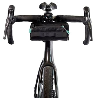 ORUCASE Smuggler HC Handlebar Bag – Premium Bike Handlebar Storage for Road, Gravel & MTB – Waterproof Recycled TPU Ripstop, Insulated, High-Structure Bar Bag – 1.6L - Black