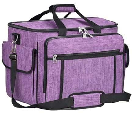 CRCRC Nähmaschinenkoffer, Nähmaschinen-Tragetasche, Trolley-Tragetasche, Handnähmaschinen-Träger, Näh-Aufbewahrungstasche for Reisen, Camping