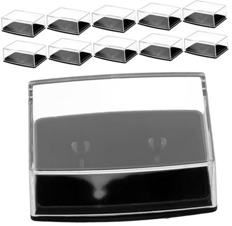 Veemoon 18stücke Teiliges Für Manschettenknöpfe Robuste Und Transparente Aufbewahrungsbox Für Schmuck Für Reisen Organisation Von Cufflinks Und Ringen