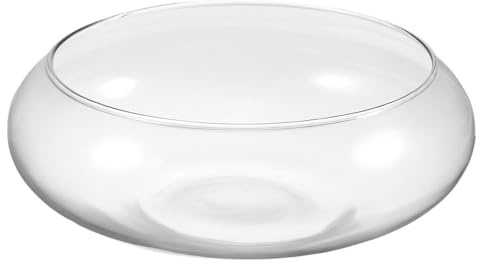 DOITOOL Pentola Di Fioriera in Vetro Borosilicato 7 Pollici Per Piante Succulente E Ninfee Ciotola Trasparente Per Uso Interno Ed Esterno Decorazione Per Casa Ufficio E Giardino