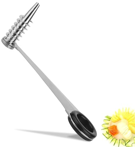 YUZHEDM Coupe Pomme Spiraliseur de Légumes Cuisine Accessoires Coupe-Spirale de Pommes Terre, en Spirale INOX Cuisine Pratique pour Carottes, Courgettes, Concombres, Pommes